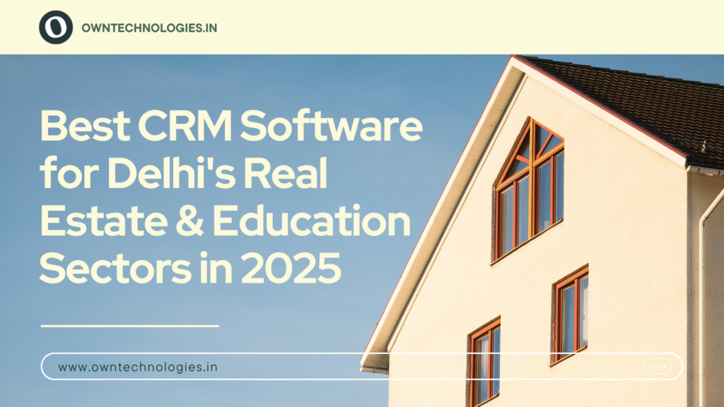 CRM dashboard interface for real estate management