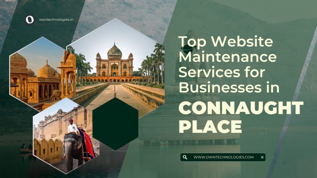 Team performing website maintenance for a retail client in Connaught Place