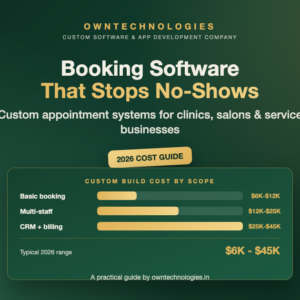 Custom appointment booking software for clinics, salons, and service businesses that stops no-shows