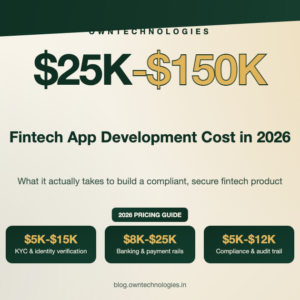 Fintech app development cost in 2026, pricing guide with compliance and security cost breakdown
