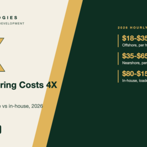 Comparison of offshore, nearshore, and in-house software development cost and risk in 2026