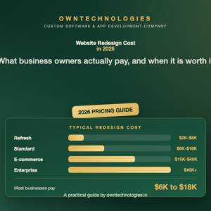 Website redesign cost in 2026 pricing guide with cost breakdown by project type