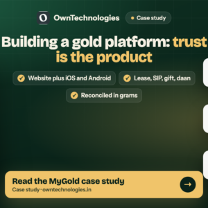 Building a gold investment platform, the MyGold case study
