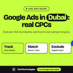 Google Ads in Dubai: cost per click by industry and how to cut it