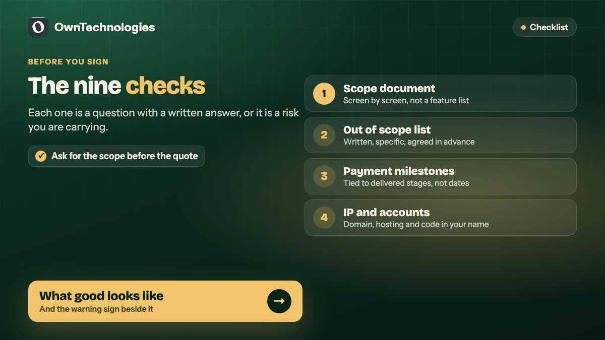 Nine contract checks before signing with a web development agency in Gurugram