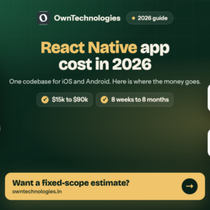 React Native app development cost in 2026 with a sample mid-size app quote breakdown