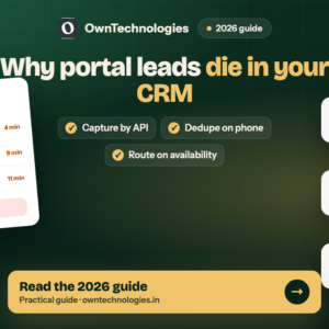 Why real estate portal leads die in the CRM before anyone calls