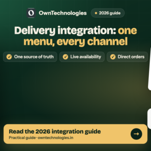 Restaurant delivery integration connecting one menu to every ordering channel