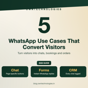 WhatsApp integration for business websites: 5 use cases that turn visitors into chats, bookings and orders